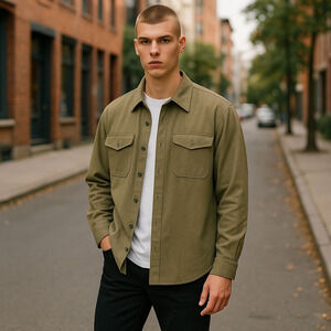 Vintage 40s-50s Men's Wool Army Combat Shirt Size 2 or Medium